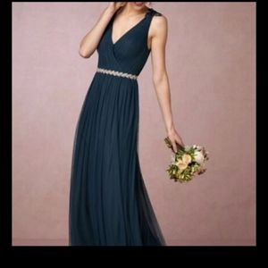 BHLDN WATTERS & WATTERS BLUE GOWN SIZE 4